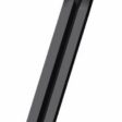 Black cross tine tool with a cylindrical shaft, designed for tilling and soil aeration