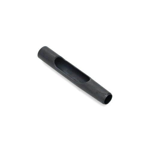 Black metal tine with a side eject design, featuring a hollowed center and tapered ends