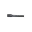 A black hollow tine tool, 4.75 inches long, designed for aerating soil
