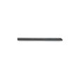 Solid black metal tine with a pointed end, shown from a side angle, highlighting its length and shape