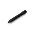 Solid round tine in black, featuring a pointed end and cylindrical base, designed for tilling