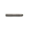 A cylindrical carbide tine-hollow tool, metallic gray, viewed from the side with a tapered end