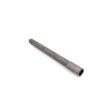 Metal hollow tine with a cylindrical shape, featuring a textured surface and open end