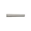 Metal hollow tine with a cylindrical shape, showcasing a smooth silver finish and no visible markings