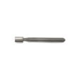 Metal tine cross tool with a cylindrical end, shown from a side angle against a white background