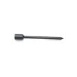 Solid round tine in black, 6.50 inches long, with a tapered end for effective soil penetration