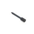 Solid round tine with a pointed end, featuring a black finish and cylindrical base
