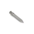 Solid round tine with a pointed tip, metallic finish, showcasing its durable design for tilling