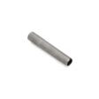 A hollow metal tine with a cylindrical shape, measuring 4.75 inches long and 0.75 inches wide