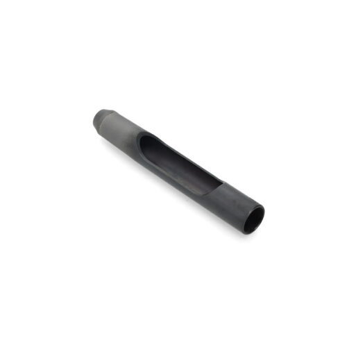 Black side eject tine with a hollow center, designed for Toro Titan lawn equipment