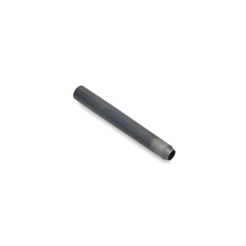A cylindrical carbide tine with a hollow center, featuring a tapered end and a dark finish