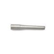 Metal hollow tine with a tapered design, showcasing a smooth silver finish and cylindrical shape
