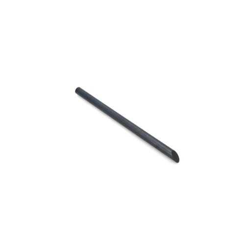 Solid 18mm tine in a sleek black finish, showcasing a smooth, rounded end for efficient soil penetration