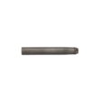 A cylindrical carbide tine with a pointed end, shown from a side angle, metallic gray color