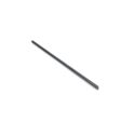 A solid black tine measuring 12mm in diameter and 16.25 inches long, lying flat on a white background