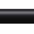Solid round tine with a pointed tip, black finish, shown from the side