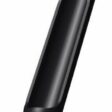 Black metal tine with a cylindrical shape and a hollow center, designed for side ejection