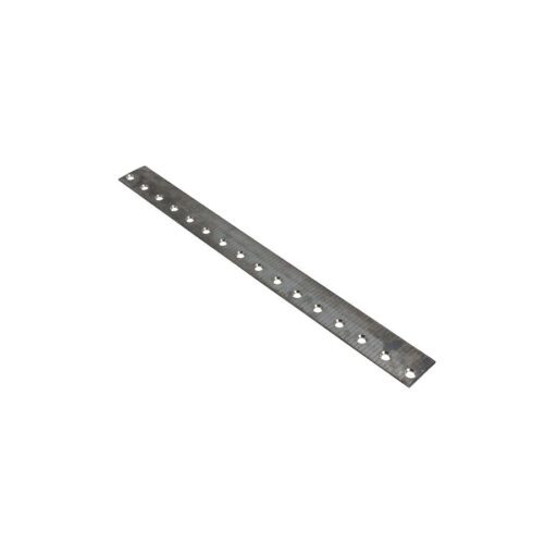 623_d47cb794-27c1-42aa-8824-a42c2571c574 Metal bedknife with multiple mounting holes, designed for Toro lawn equipment replacement