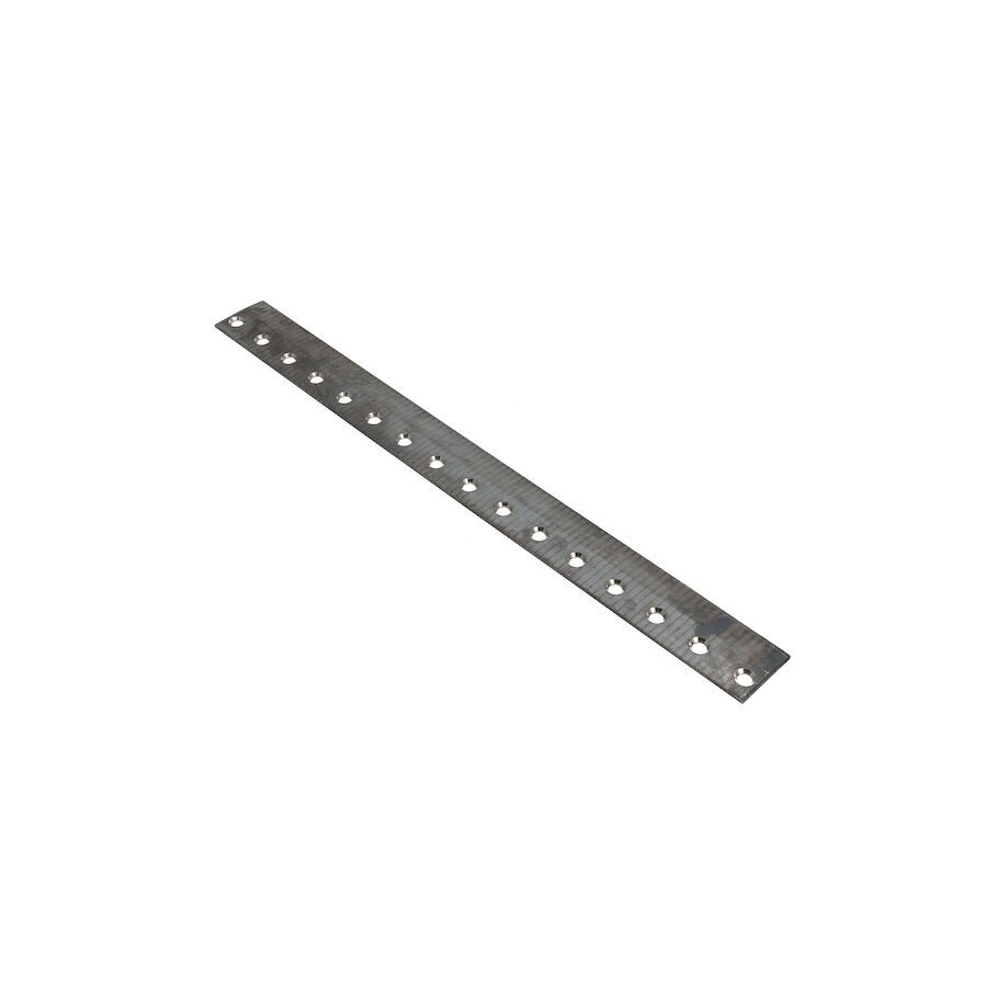 623_d47cb794-27c1-42aa-8824-a42c2571c574 Metal bedknife with multiple mounting holes, designed for Toro lawn equipment replacement