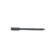 Solid round tine in black, featuring a pointed tip and cylindrical base, shown horizontally
