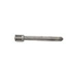 Metal tine with a hexagonal base, featuring a sharp tip and a rugged finish