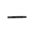 Black quad tine with a smooth surface, featuring a central groove for attachment