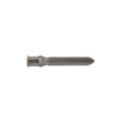 Metal cross tine with a pointed tip, measuring 4.50 inches by 0.75 inches, in a gray finish