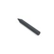 A solid black round tine with a pointed end, measuring 4.50 inches long
