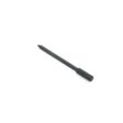 Solid round tine with a pointed end, black color, shown from a side angle