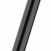 A black cross tine tool, 6.50 inches long, with a tapered end and smooth surface