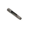 Metal carbide tine with a side eject design, featuring a cylindrical shape and a smooth finish