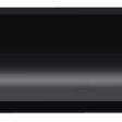 Black heavy-duty side eject tine with a cylindrical shape and tapered ends, designed for turf maintenance