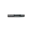 Black metal tine with a side eject design, showing a smooth cylindrical shape and cutout