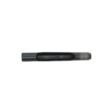 A black carbide tine with a tapered design, viewed from above, showcasing its extended length and shape