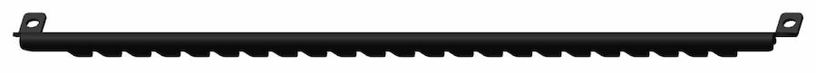 623_e87525b2-de40-4de4-9f2b-20cd0acf688c-2 Black 11-blade cutting unit designed for precision mowing, showcasing a sleek, elongated profile