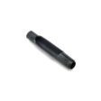 Black heavy-duty side eject tine with a hollow center, designed for lawn equipment use