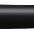 Black hollow tine with a tapered end, shown from a side angle, designed for aeration