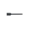 Solid round tine with a tapered end, featuring a black finish and measuring 4.50 inches long