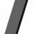 Black slicing tine with a pointed tip, angled for efficient cutting, shown from the side