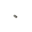 Small metal sleeve-tine component, cylindrical shape, gray color, used in Toro equipment