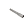 Metal hollow tine with a tapered design, showcasing a smooth, silver finish and cylindrical shape