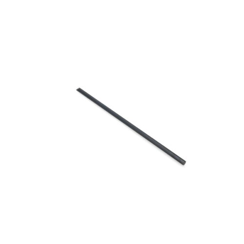 Solid black tine, rectangular shape, 12.25 inches long, 0.38 inches wide, viewed from above