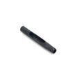 Black side eject tine with a hollow center, angled view, suitable for Toro Titan models