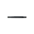 Black metal tine with a quad design, featuring a smooth surface and cylindrical shape