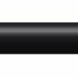Solid round tine with a tapered end, black color, shown from the side