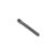 A black cross tine tool, 6.50 inches long, with a pointed end and cylindrical base