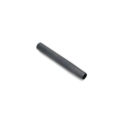 A hollow tine in black, cylindrical shape, measuring 5.75 inches long with a tapered end
