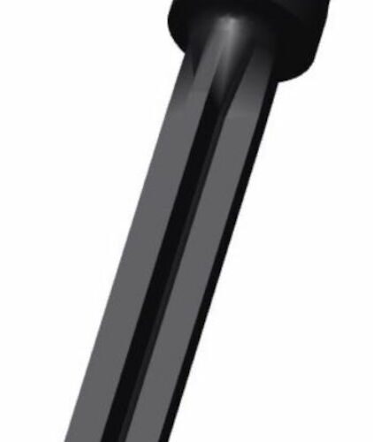 Black 19.0 mm (3/4") mount with a tapered design, angled for easy attachment and use
