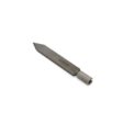 Metal slicing tine with a pointed tip and cylindrical base, designed for efficient soil penetration