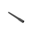 A black hollow tine with a tapered end, designed for aerating soil and enhancing lawn health